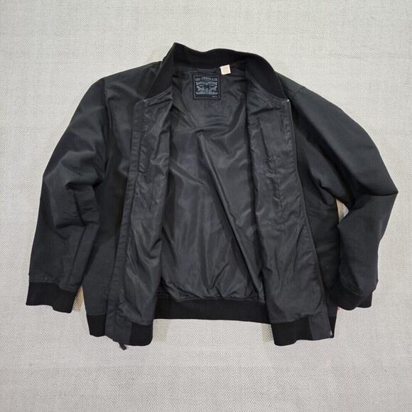 Levi's Men's Size XXXL (3XL) Lightweight Lined Bomber Jacket Black Rain Jacket - Picture 14 of 16